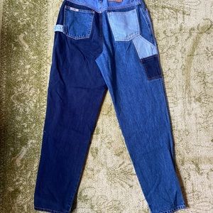 True 80s vintage ZENA patchwork tone mom jeans
